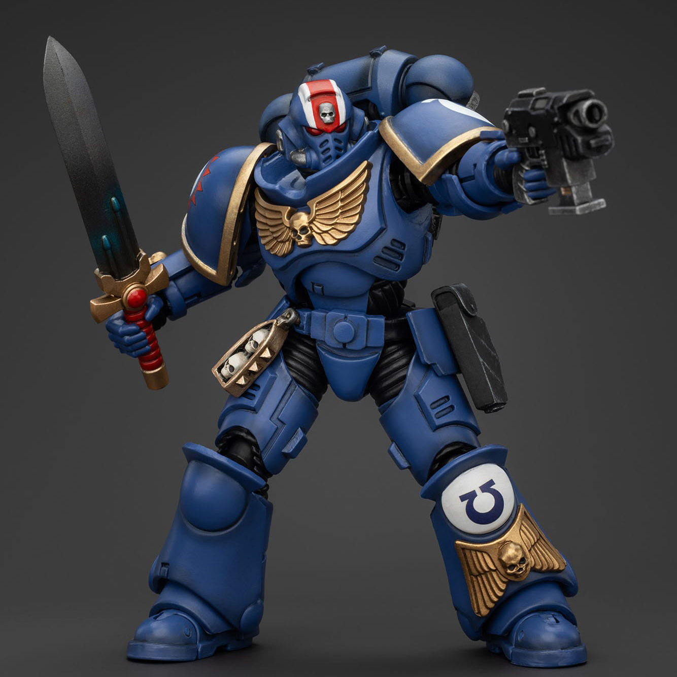 Warhammer 40k Actionfigur 1/18 Ultramarines Heroes of the Chapter Primaris Lieutenant Erastus 12 cm