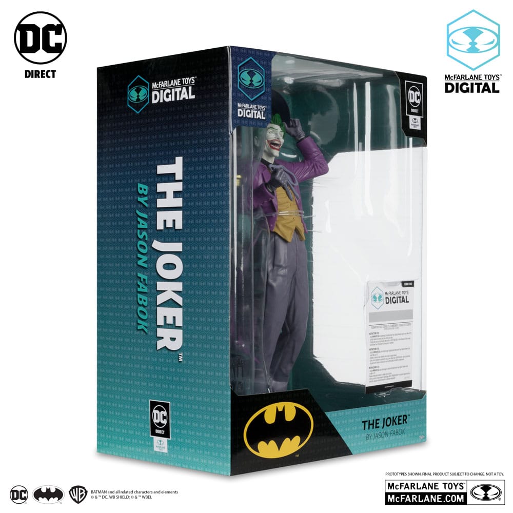 DC Direct PVC Statue 1/6 The Joker by Jason Fabok (McFarlane Digital) 29 cm Verpackung minimal eingerissen