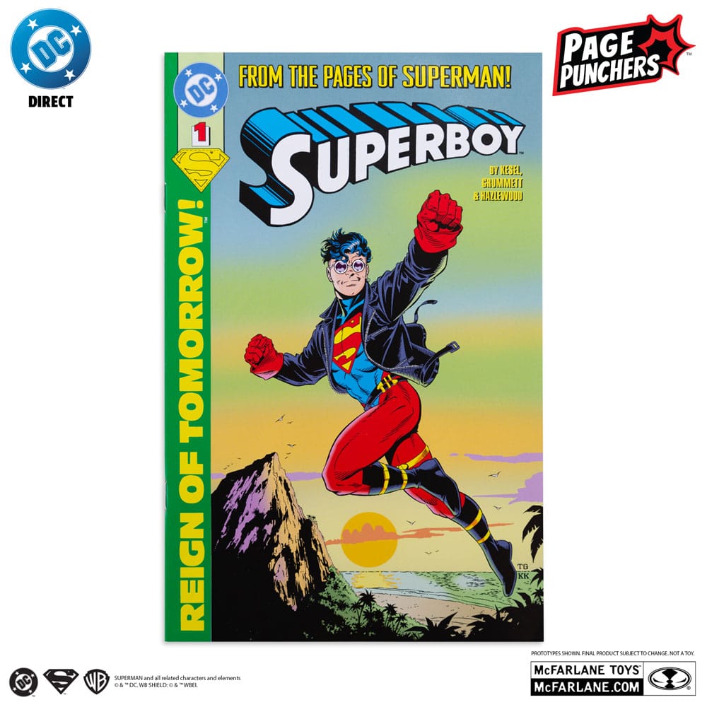 DC Direct Page Punchers Wave 9 Actionfigur Superboy (Return of Superman) 18 cm