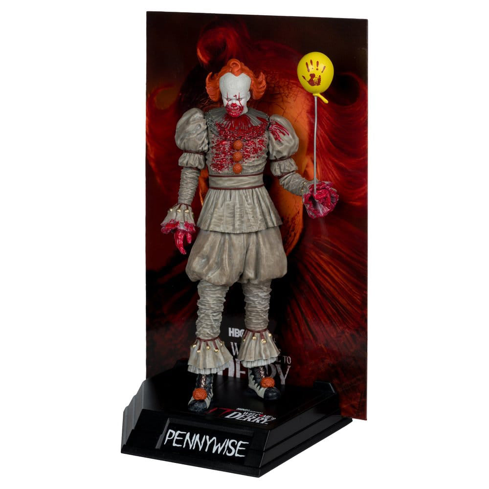 Es Welcome to Derry Movie Maniacs Figur Pennywise (Bloody) 16 cm PRE-ORDER