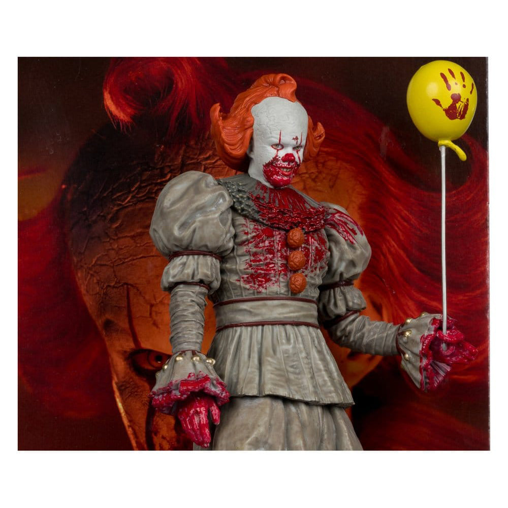 Es Welcome to Derry Movie Maniacs Figur Pennywise (Bloody) 16 cm PRE-ORDER