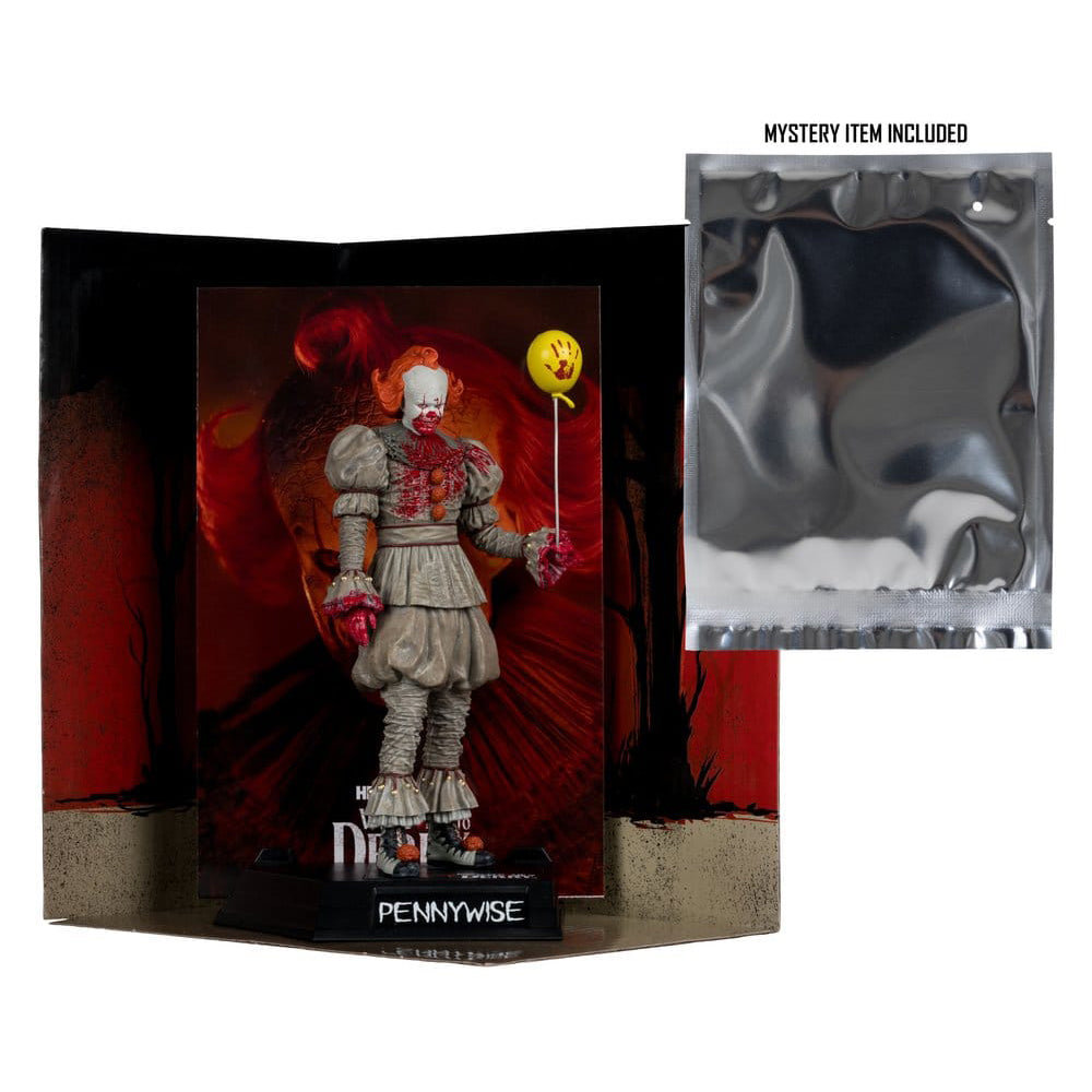 Es Welcome to Derry Movie Maniacs Figur Pennywise (Bloody) 16 cm PRE-ORDER