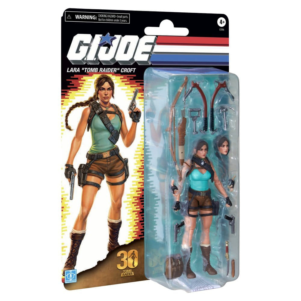 G.I. Joe Classified Series Retro Cardback Collaborative Actionfigur Lara "Tomb Raider" Croft 15 cm PRE-ORDER