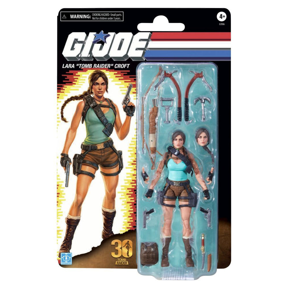 G.I. Joe Classified Series Retro Cardback Collaborative Actionfigur Lara "Tomb Raider" Croft 15 cm PRE-ORDER