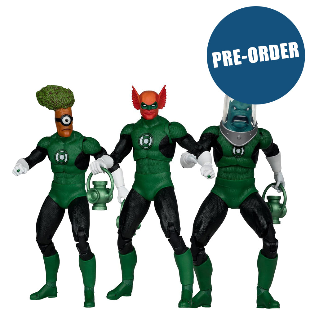 Green Lantern DC Multiverse Actionfiguren Naut Ke Loi, Medphyll, Ghr'll 19 cm PRE-ORDER