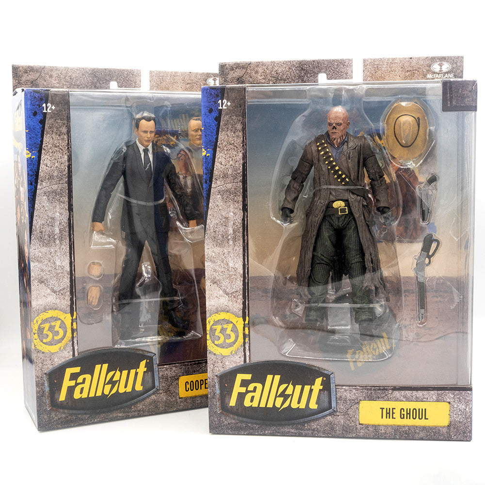 Fallout The Ghoul + Cooper Howard (Red Platinum Edition) Deluxe Actionfiguren 17 cm