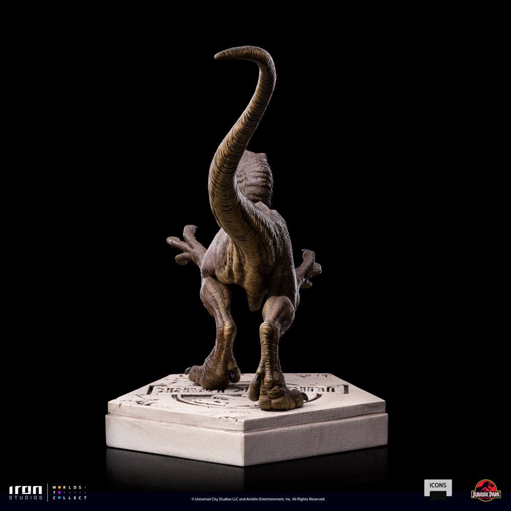 Jurassic World Icons Statue Velociraptor Modell "A" 9 cm