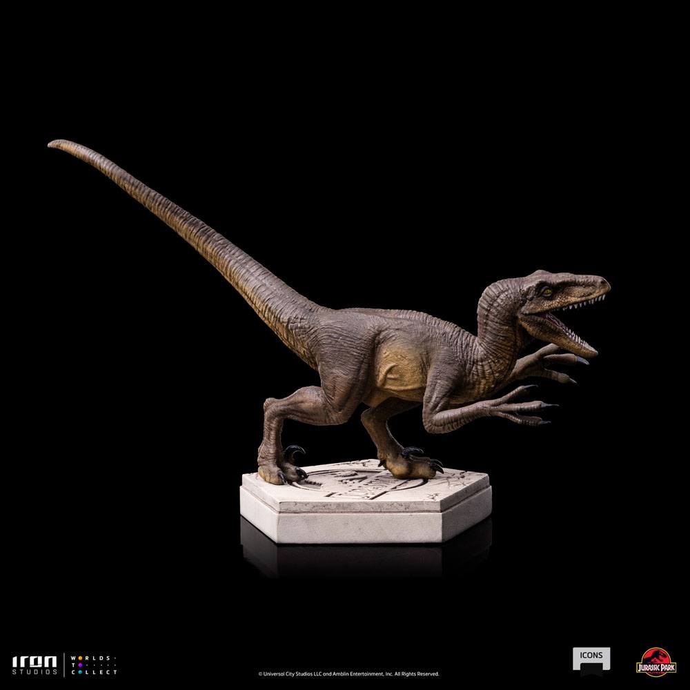 Jurassic World Icons Statue Velociraptor Modell "A" 9 cm