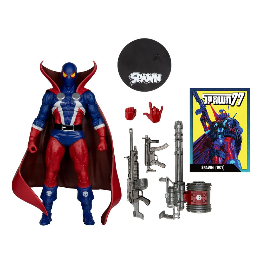 Spawn Page Punchers Actionfigur Spawn 1977 Red and Blue (Chase) Red Platinum Edition 18 cm