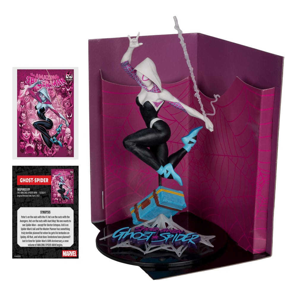Marvel Collection PVC Statue 1/10 Ghost-Spider (The Amazing Spider-Man #1) 17 cm Verpackung beschädigt