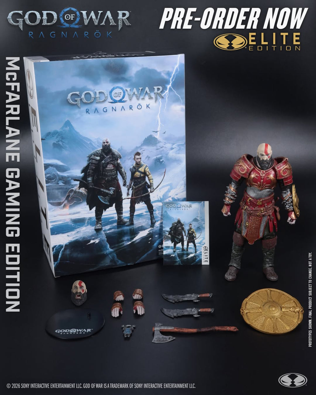 McFarlane Toys Elite Edition God of War Actionfigur Kratos with Ares Armor 18 cm PRE-ORDER