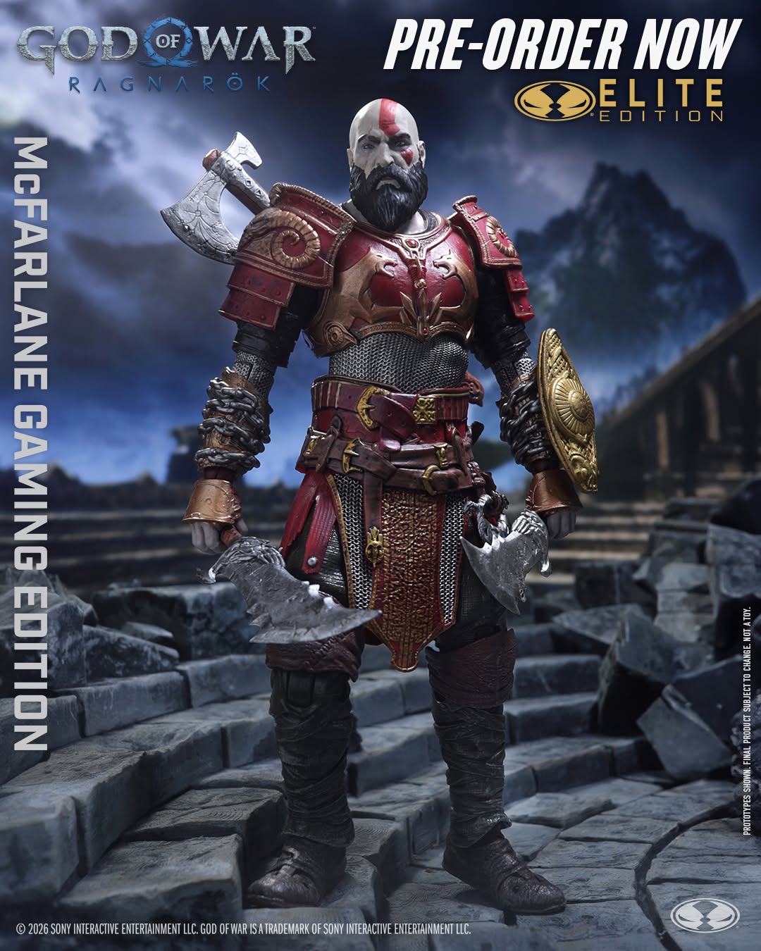 McFarlane Toys Elite Edition God of War Actionfigur Kratos with Ares Armor 18 cm PRE-ORDER
