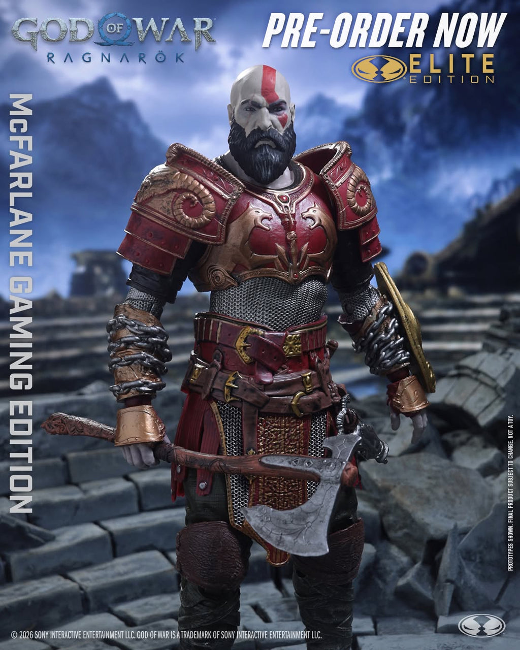 McFarlane Toys Elite Edition God of War Actionfigur Kratos with Ares Armor 18 cm PRE-ORDER