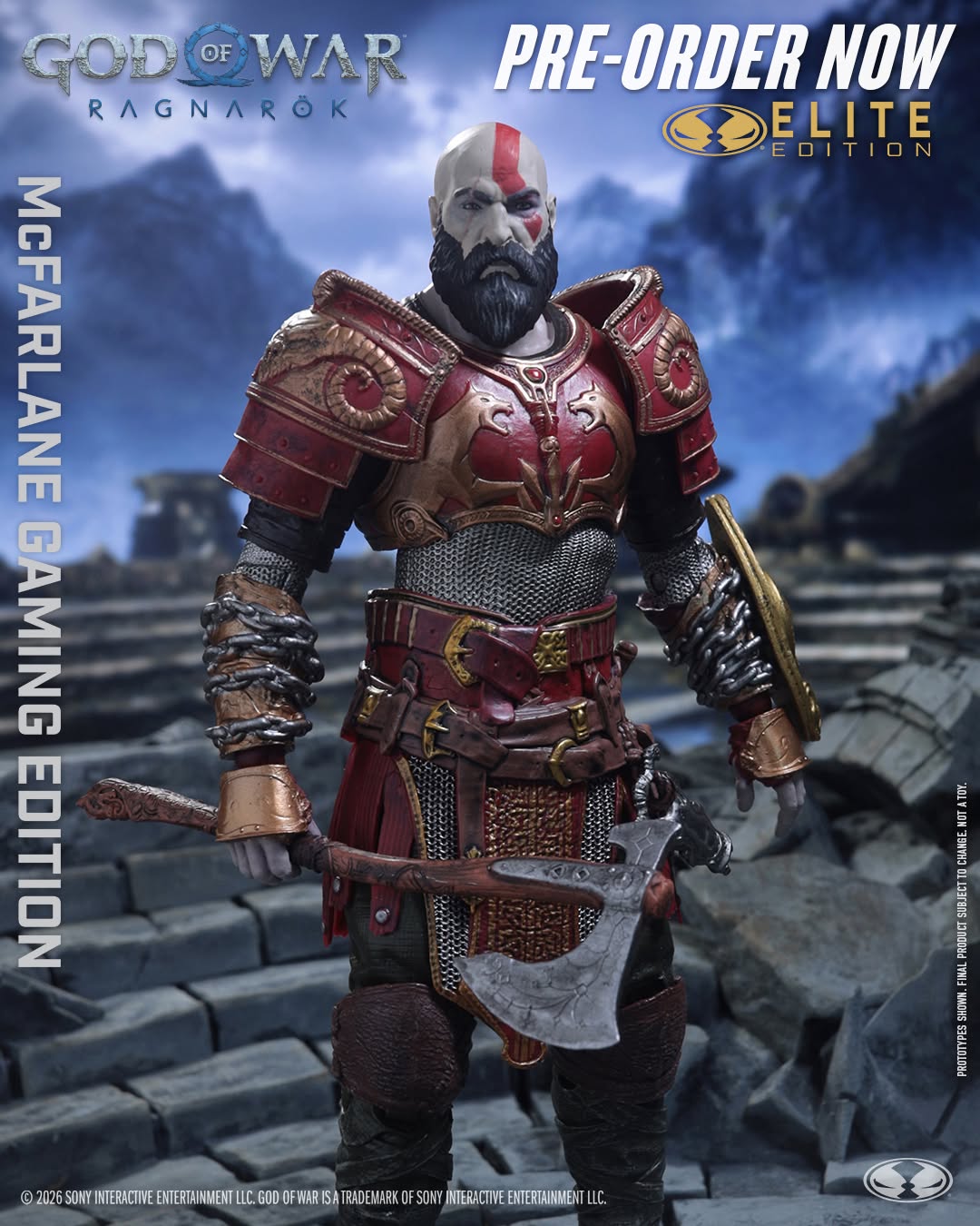 McFarlane Toys Elite Edition God of War Actionfigur Kratos with Ares Armor 18 cm PRE-ORDER