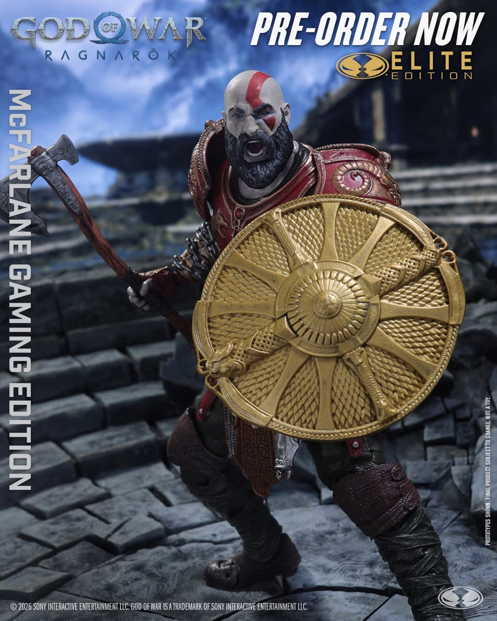 McFarlane Toys Elite Edition God of War Actionfigur Kratos with Ares Armor 18 cm PRE-ORDER