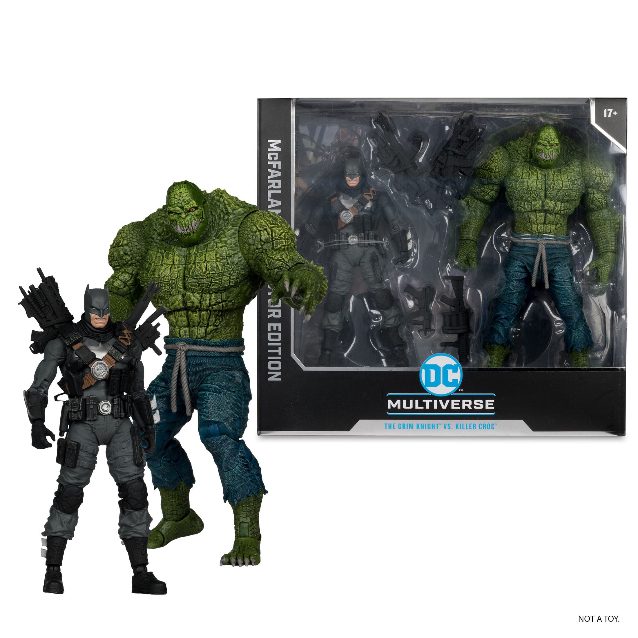 DC Multiverse McFarlane Collector Edition Actionfiguren 2er-Pack #03 Batman vs. Killer Croc 18 cm www.krakomat.com
