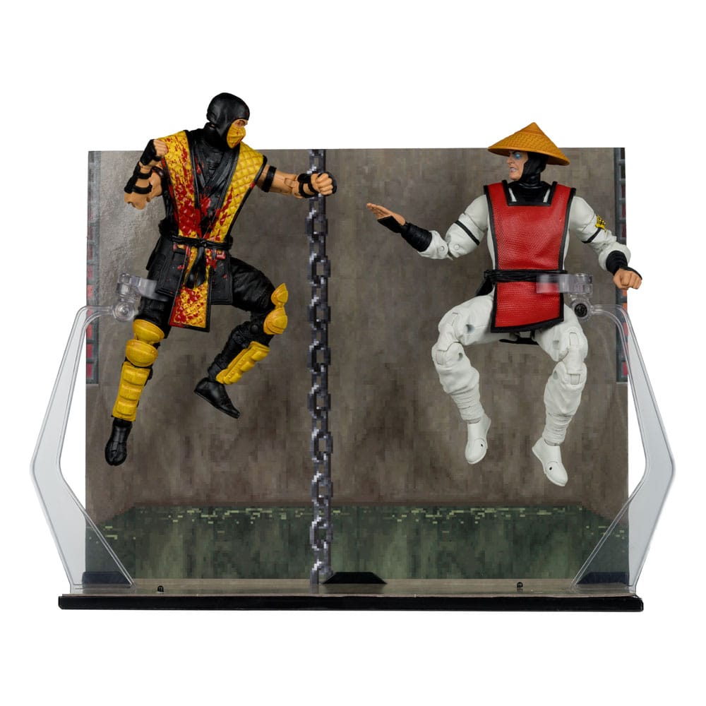 Mortal Kombat Actionfiguren 2er-Pack Scorpion vs. Raiden (Klassics) 18 cm