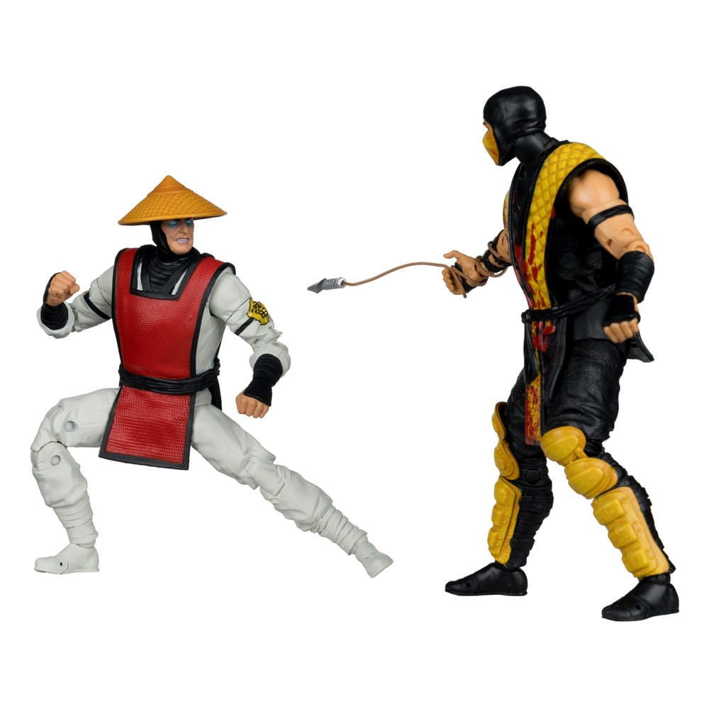 Mortal Kombat Actionfiguren 2er-Pack Scorpion vs. Raiden (Klassics) 18 cm