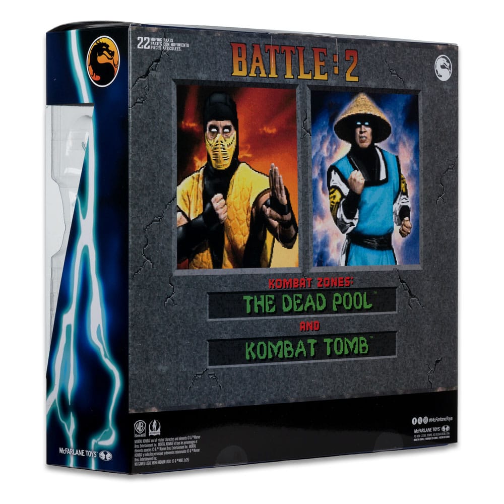 Mortal Kombat Actionfiguren 2er-Pack Scorpion vs. Raiden (Klassics) 18 cm