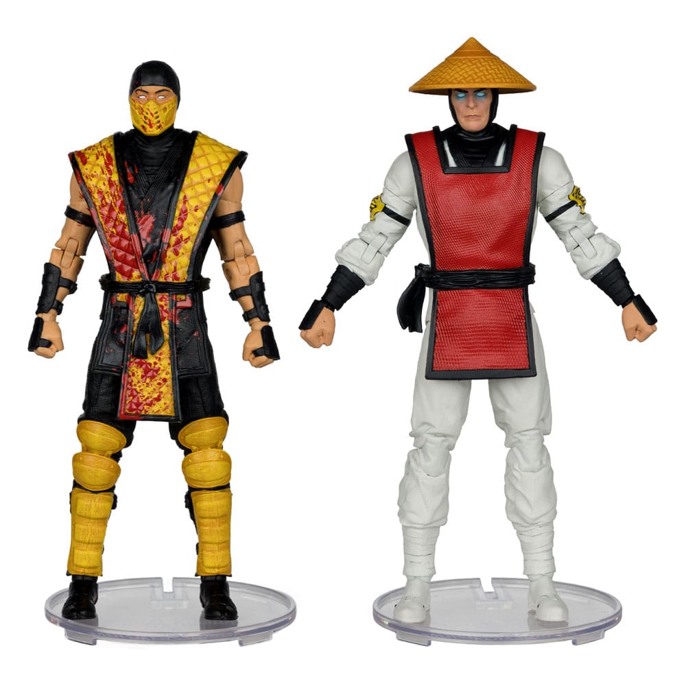 Mortal Kombat Actionfiguren 2er-Pack Scorpion vs. Raiden (Klassics) 18 cm