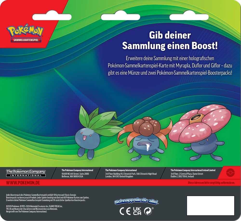 Pokemon TCG: Enhanced 2er-Pack Blister (Myrapla, Duflor & Giflor) 2026 *Deutsche Version* PRE-ORDER