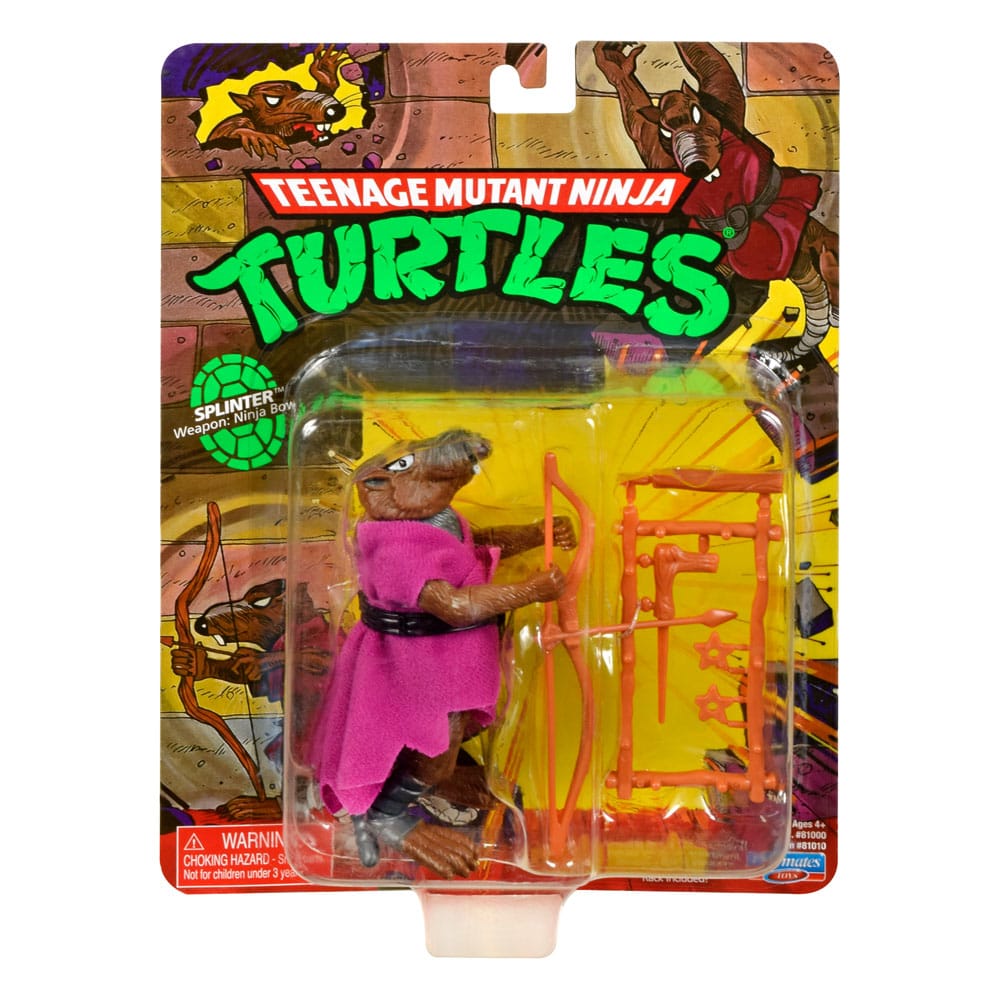 Teenage Mutant Ninja Turtles Classic Actionfiguren Splinter Shredder Rocksteady Bebop 10 cm VERPACKUNGEN BESCHÄDIGT