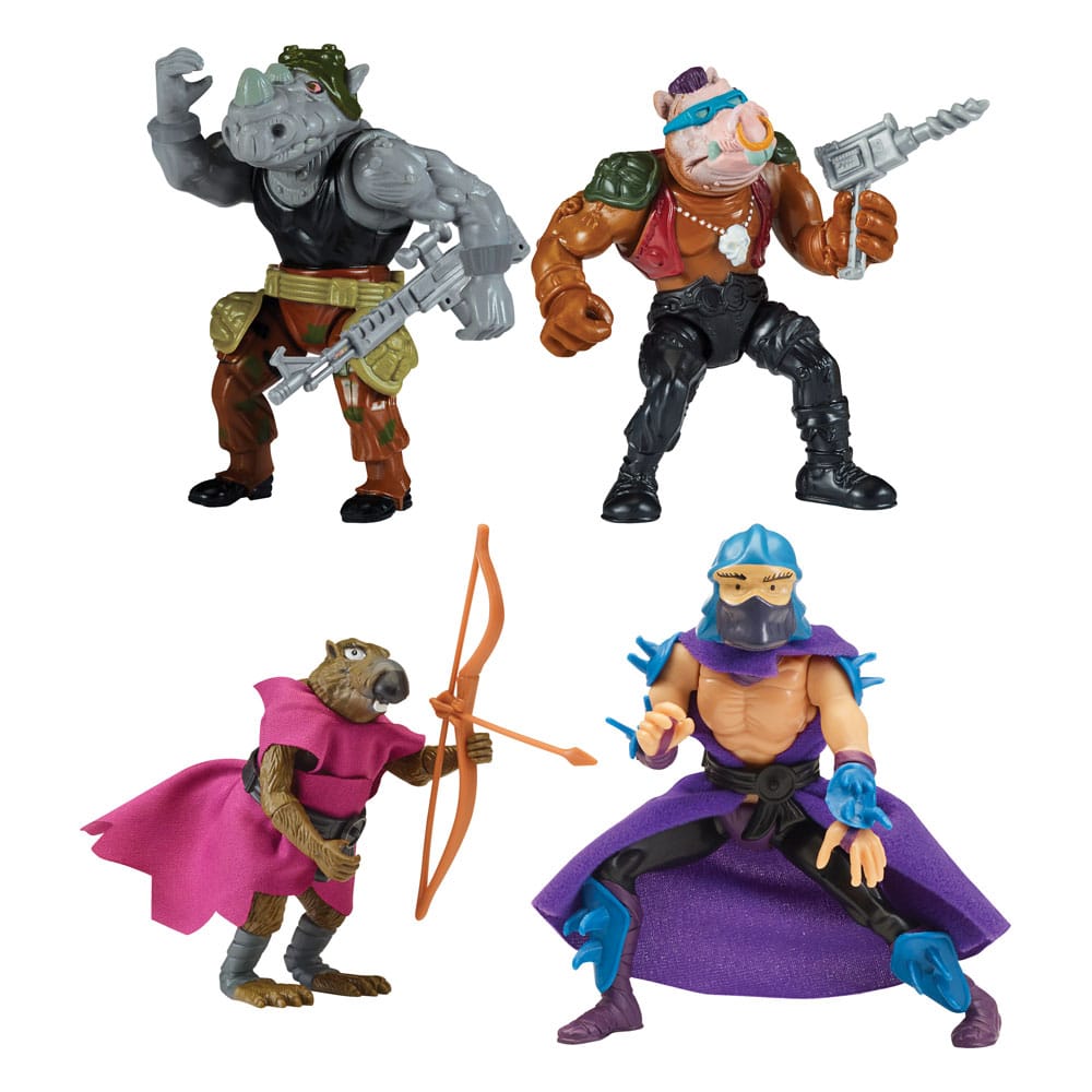 Teenage Mutant Ninja Turtles Classic Actionfiguren Splinter Shredder Rocksteady Bebop 10 cm VERPACKUNGEN BESCHÄDIGT