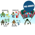 Teenage Mutant Ninja Turtles Classic Actionfiguren 4er-Pack Sewer Heroes mit Fallschirm PRE-ORDER