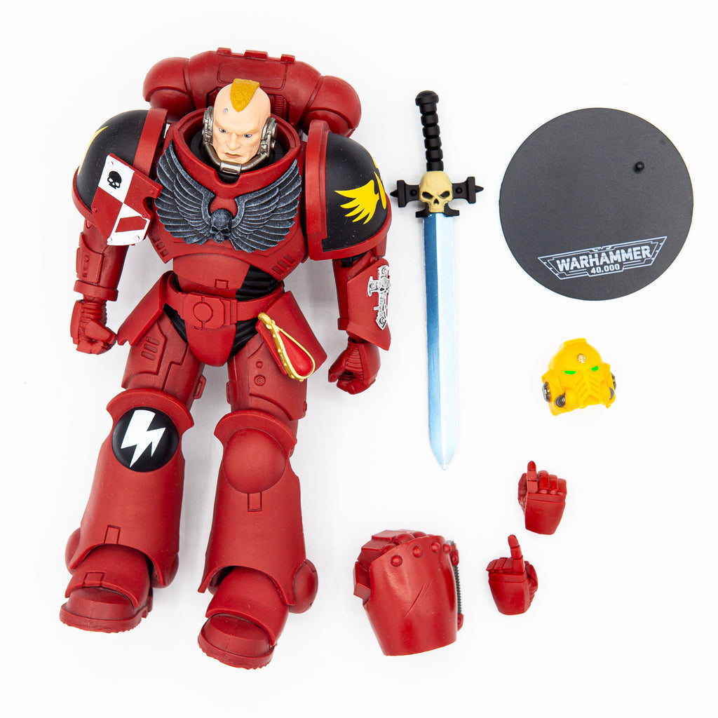 Warhammer 40,000 Actionfigur Assault Intercessor Sergeant (Blood Angel) 18 cm