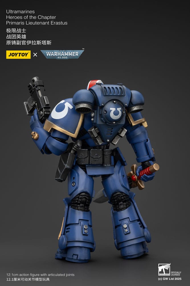 Warhammer 40k Actionfigur 1/18 Ultramarines Heroes of the Chapter Primaris Lieutenant Erastus 12 cm