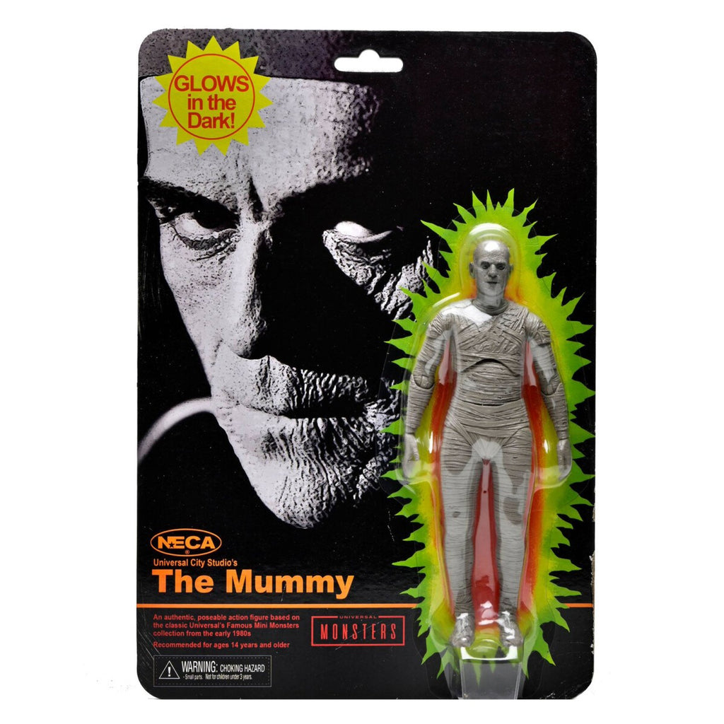Universal Monsters Actionfigur Die Mumie 18 cm Retro Glow