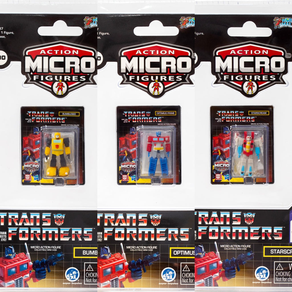 World's Smallest: Transformers Micro Actionfiguren 3er Set