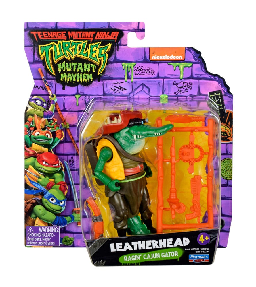 Teenage Mutant Ninja Turtles: Mutant Mayhem Leatherhead Basic Figur 10 cm