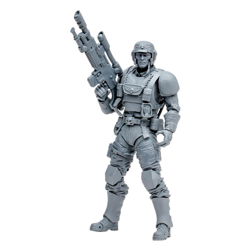 Veteran Guardsman Warhammer 40k: Darktide Actionfigur (Artist Proof) 18 cm Verpackung leicht beschädigt