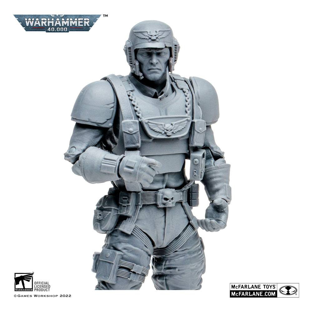 Veteran Guardsman Warhammer 40k: Darktide Actionfigur (Artist Proof) 18 cm Verpackung leicht beschädigt