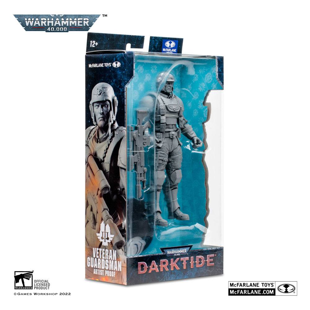 Veteran Guardsman Warhammer 40k: Darktide Actionfigur (Artist Proof) 18 cm Verpackung leicht beschädigt
