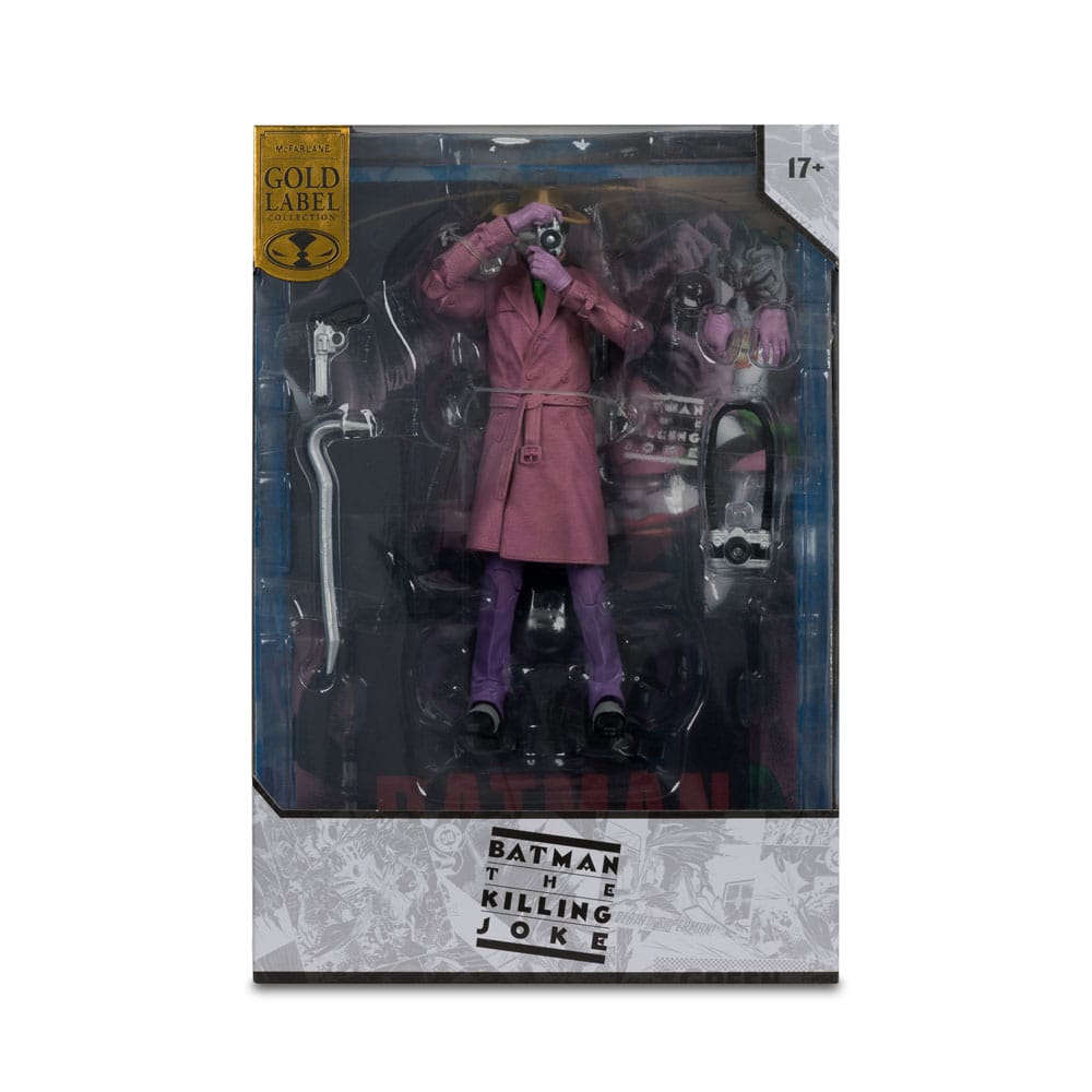 DC Multiverse McFarlane Cover Recreations Actionfigur The Joker (Batman: The Killing Joke) (Gold Label) 18 cm