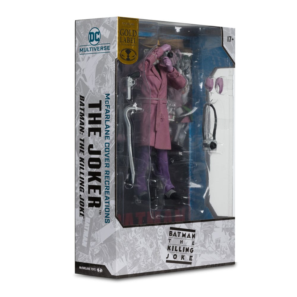 DC Multiverse McFarlane Cover Recreations Actionfigur The Joker (Batman: The Killing Joke) (Gold Label) 18 cm