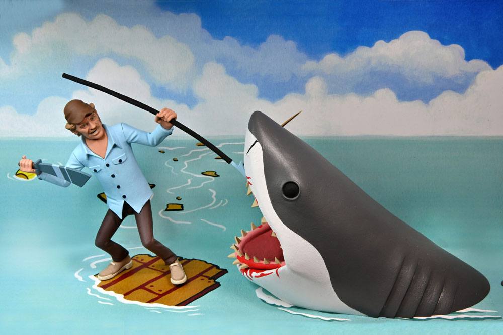 Toony Terrors Jaws + Quint, Der weiße Hai Actionfiguren Doppelpack 15 cm