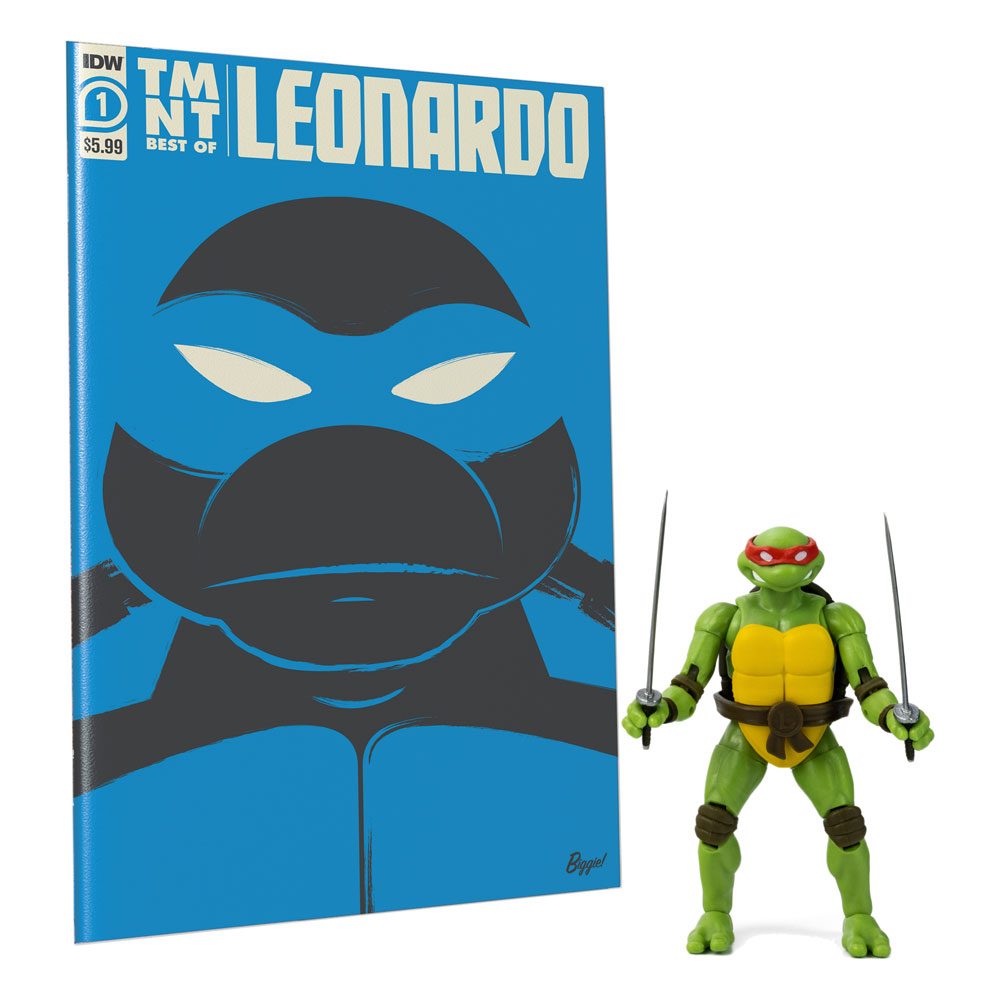 Leonardo Teenage Mutant Ninja Turtles BST AXN x IDW Actionfigur Comic Exclusive 13 cm